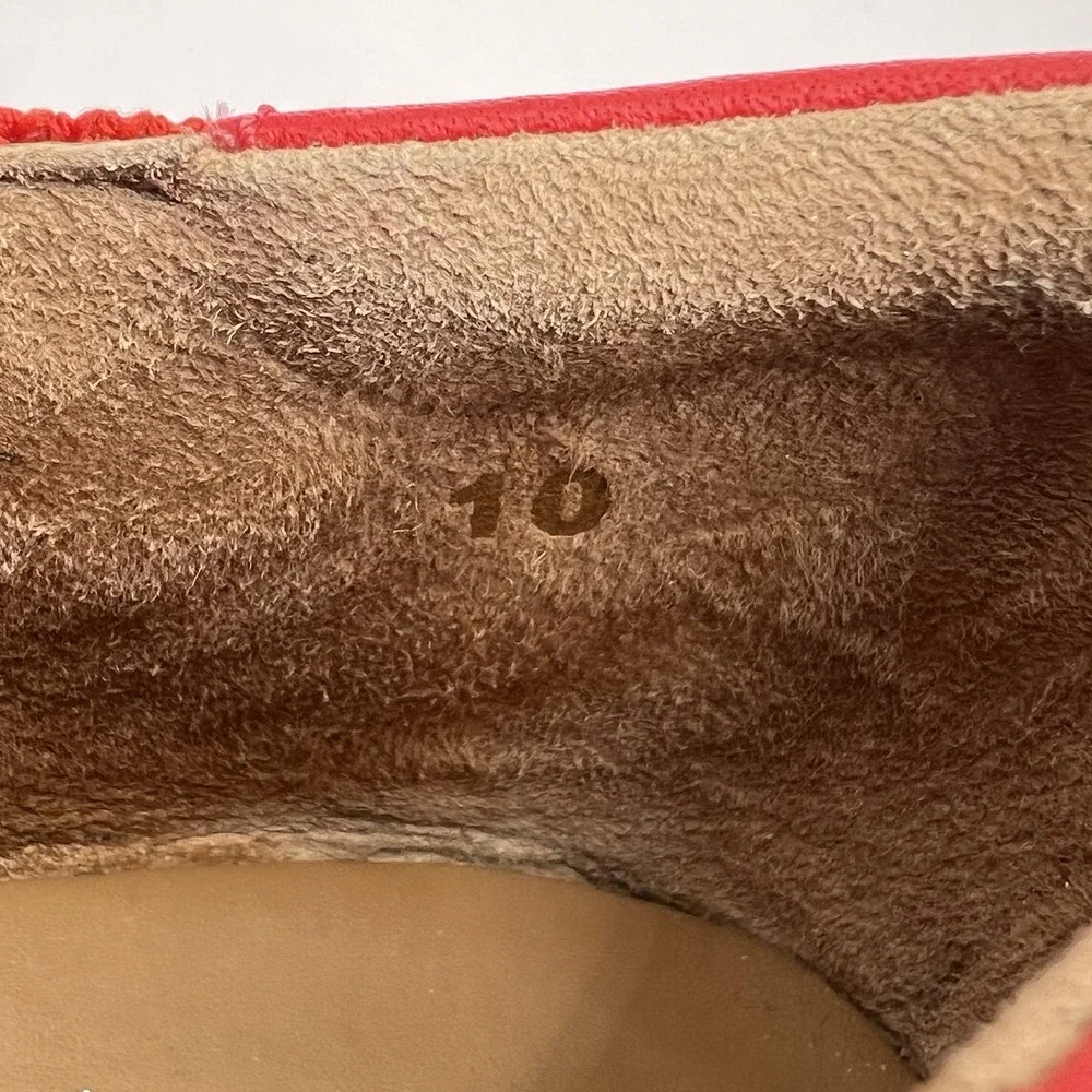 Everlane Day Glove ReKnit Ballet Flat Sz 10 Red  Minimalist Classic Travel